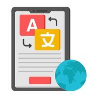 design of language translator icon vector