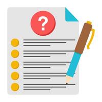 Trendy design icon of frequently ask question vector