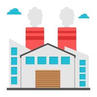 Perfect design icon of factory building vector