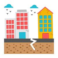 Modern design icon of earthquake vector