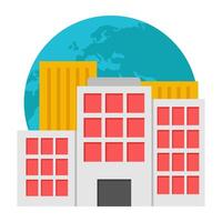 Modern design icon of urbanization vector