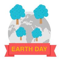 A unique design icon of global ecology vector