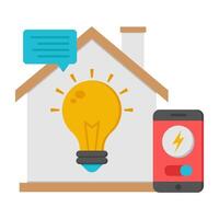 Trendy design icon of home idea vector
