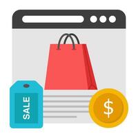 Perfect design icon of web shopping vector