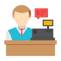 Modern design icon of checkout counter vector