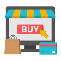 A beautiful design icon of buy button vector