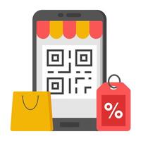 Premium design icon of mobile barcode scan vector