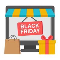 Modern design icon of black Friday sale vector