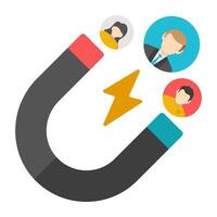 A beautiful design icon of attract customer vector