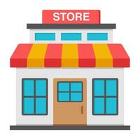 Creative design icon of store vector