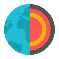 A flat design icon of online clothes shop vector