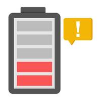 A flat design icon of mobile shop discount vector
