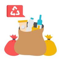 A colored design icon of mobile shopping vector