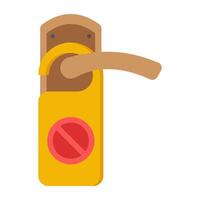 Unique design icon of door lock vector