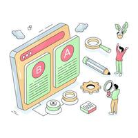 icon design of b test vector