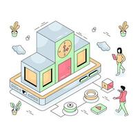 A perfect design illustration of school building vector