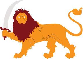 Powerful Persian Symbol hand drawn vector