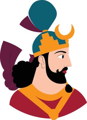 Yazdegerd I hand drawn