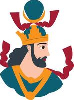 Kavad I hand drawn vector