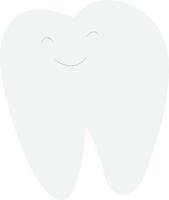 Happy Smiling Cartoon Tooth Icon. peeking, happy National Dentist Day vector