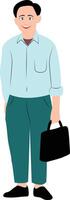 Doctor attending the conference vector