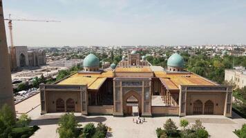 Aerial View of Hazrati Imam Complex in Tashkent, Uzbekistan video