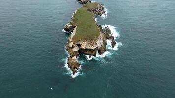 Berlengas Archipelago Island with Steep Cliffs and Atlantic Waves video