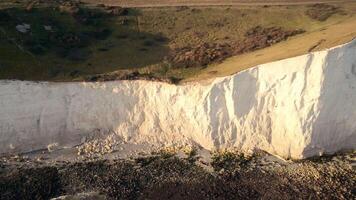White Cliffs of Dover with Grass and Sparse Vegetation video