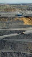 An Aerial View of an Extensive OpenPit Mining Operation and its Surrounding Areas. Stock Clip video