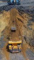 Heavy Machinery Utilized at the Mining Site for Effective and Efficient Operations and Development. Stock Clip video