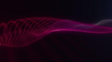 Vibrant Pink Flowing Wave Animation video