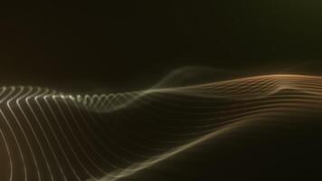 Abstract Golden Wave with Soft Glow video