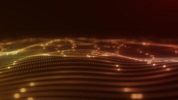 Golden Digital Particle Waves in Motion video