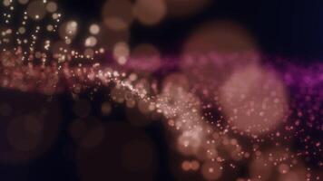 Elegant Rose Gold Particle Wave Background video