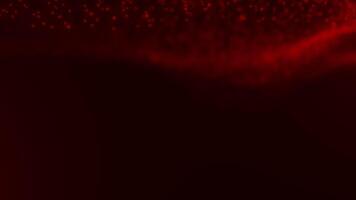Intense Red Particle Wave on Dark Background video