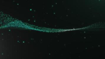 Blue Particle Wave with Smooth Flow video