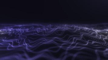 Purple Glowing Particle Waves with Smooth Flow video