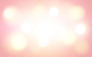 Soft Pink Bokeh with Warm Light Glow. Gentle and Dreamy Blurred Background in Pastel Tones, Background decoration vector