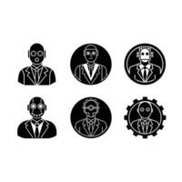 Modern Turing Test icon, ideal for AI, tech, and digital innovation-themed designs. vector