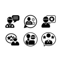 User Feedback Icon - High-Quality Graphic Design for Reviews and Feedback Systems vector