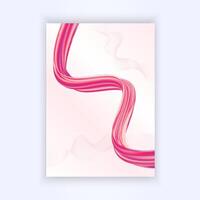 cover design background with liquid abstract wavy colorful gradient red vector