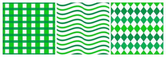 Flat Cartoon Illustration of Saint Patrick's Day Seamless Pattern Design vector