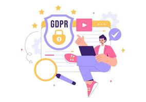 General Data Protection Regulation Design with Access Control and Security vector
