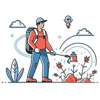 Innovative Weed Control Strategies A Comprehensive Visual Guide vector