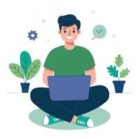 Illustrative Depiction of a Website Creation Concept vector