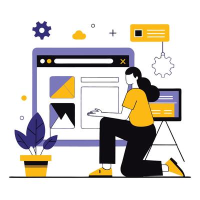 Concept Illustration for a Website with an Earthy and Organic Aesthetic