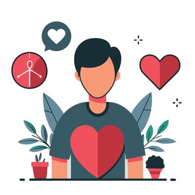 Volunteering Concept Illustration Depicting a Group of People Helping a Community