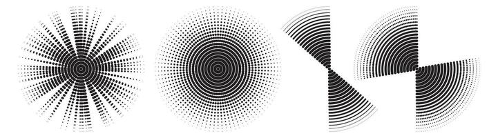 Abstract Trendy Circlet Halftone Pattern for Modern Art Design vector