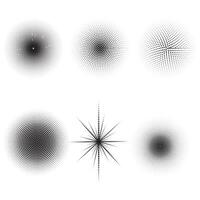Dotted Halftone Patter in Abstract Art vector