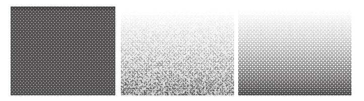 Dynamic Triangle Halftone Structure with Pixelated Dot Effects vector